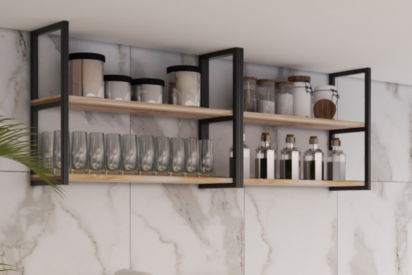 Modelos Modulares e Multifuncionais para Prateleiras de Cozinha