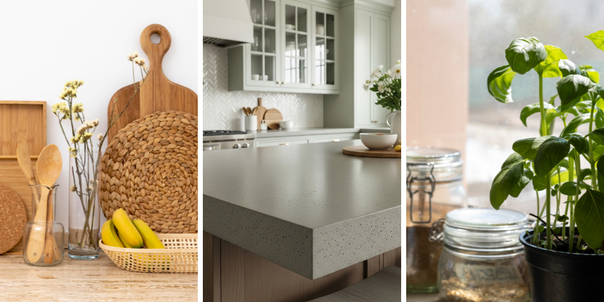 elementos naturais para decorar cozinha