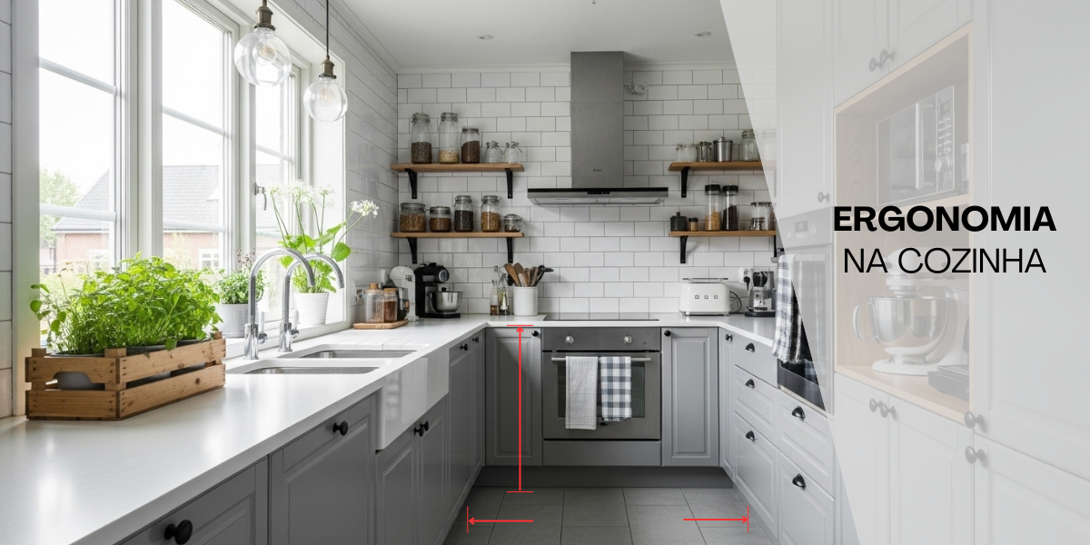 como criar uma cozinha ergonômica