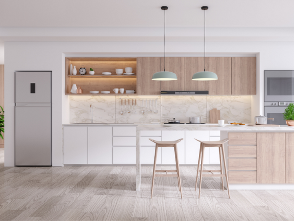 Cozinhas minimalistas e escandinavas
