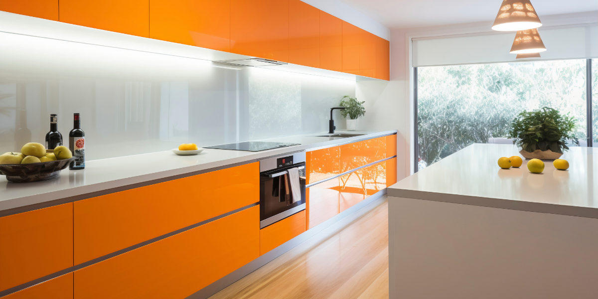 Cores vibrantes na cozinha