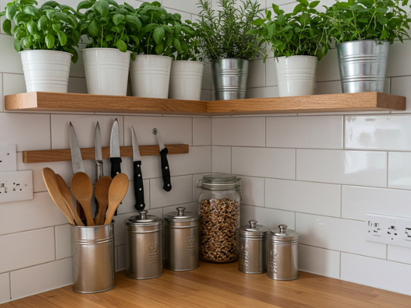 organização de cozinha pequena 