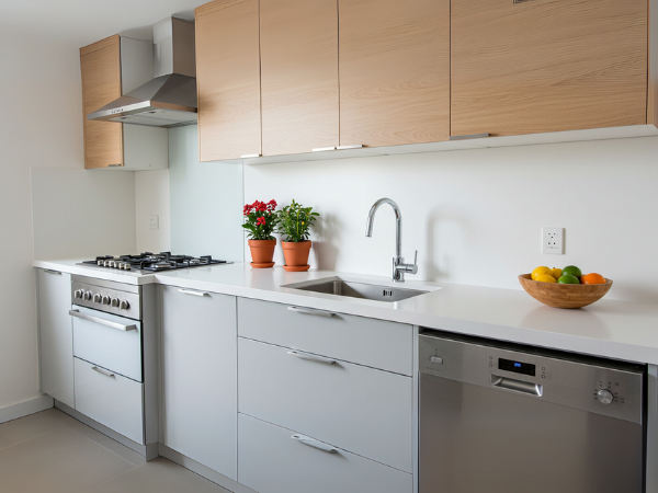 otimização da cozinha corredor 