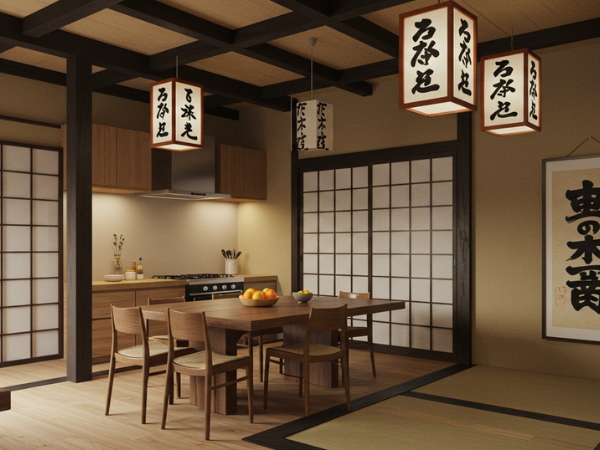 decoração oriental na cozinha