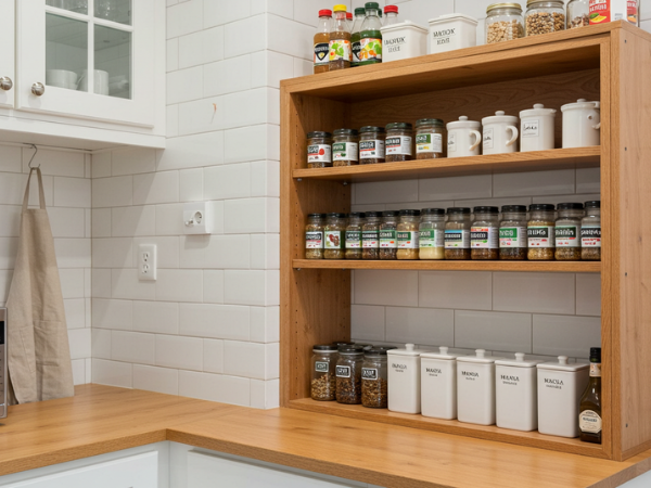 organização de cozinha pequena 