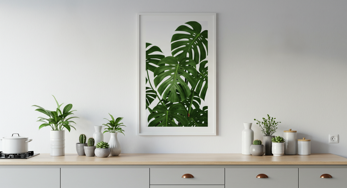 elementos botânicos na decoração