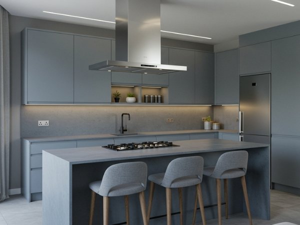 cozinha contemporânea clean