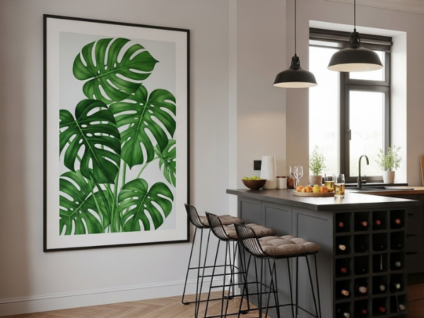 elementos botânicos na decoração