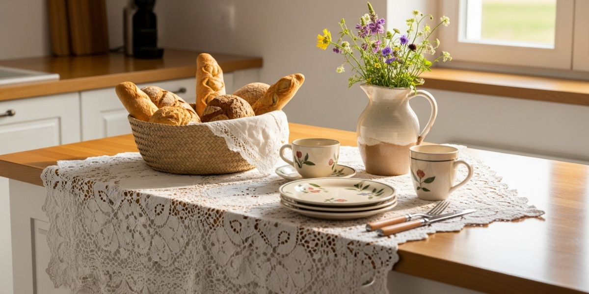 Elementos artesanais na cozinha
