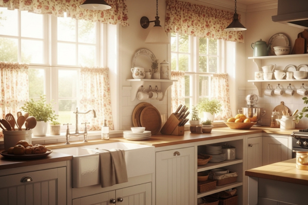 Decoração de Cozinha Estilo Cottage