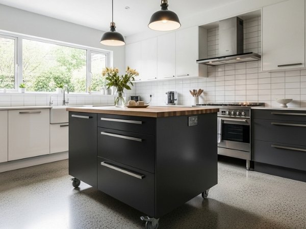  bancada móvel para cozinha