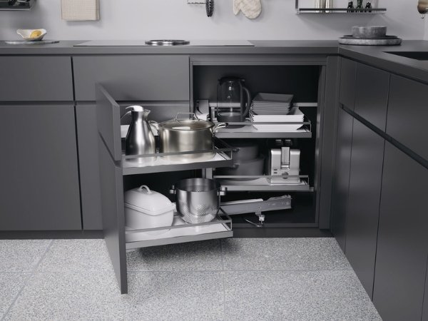 aproveitamento de canto de armário de cozinha