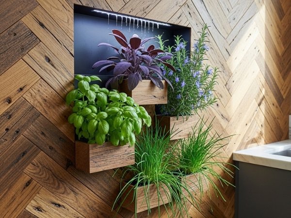 Horta Vertical na Cozinha