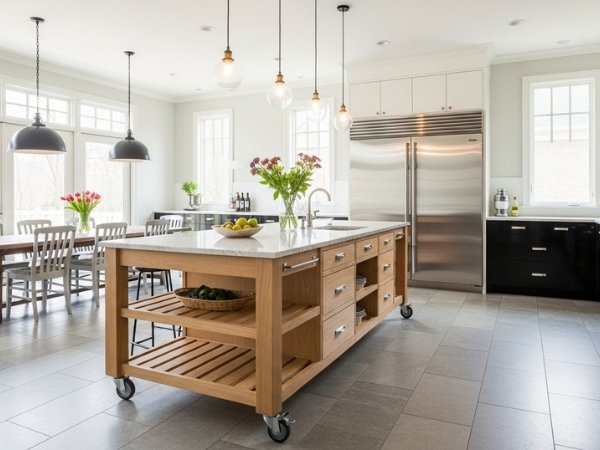  bancada móvel para cozinha