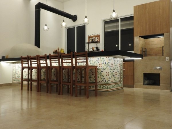 Cozinha com ladrilho hidráulico 