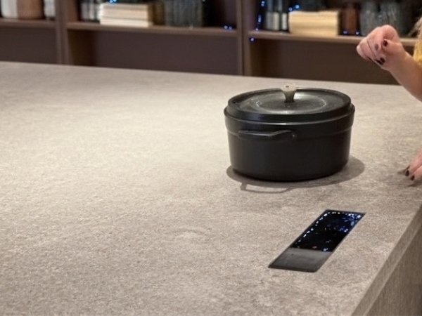 bancada que cozinha cooktop invisível