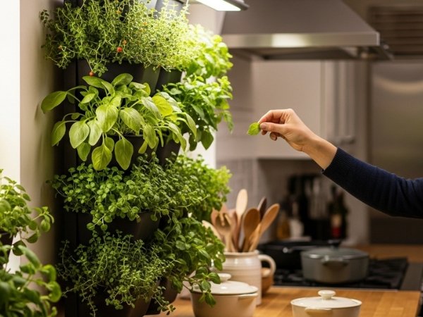 Horta Vertical na Cozinha