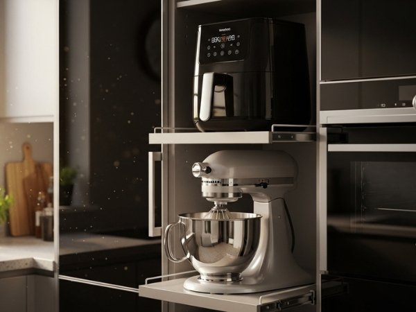 bancada de cozinha organizada