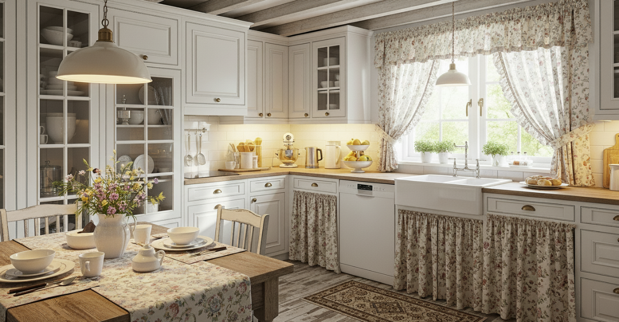 Decoração de Cozinha Estilo Cottage: simplicidade e encanto
