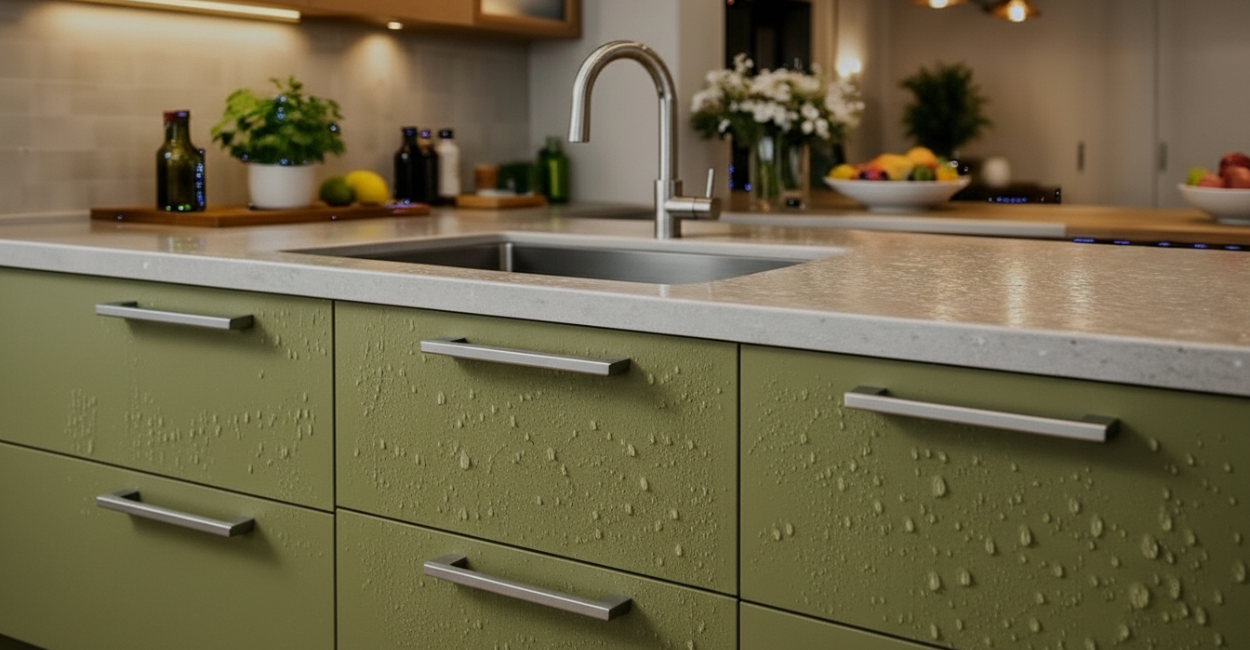 Melhor material para móveis de cozinha resistente à água