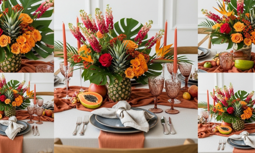 Mesa posta de primavera