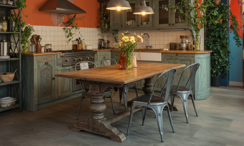 decoração eclética para cozinha