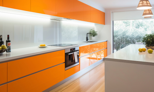 Cores vibrantes na cozinha
