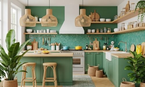 Estilo tropical na cozinha