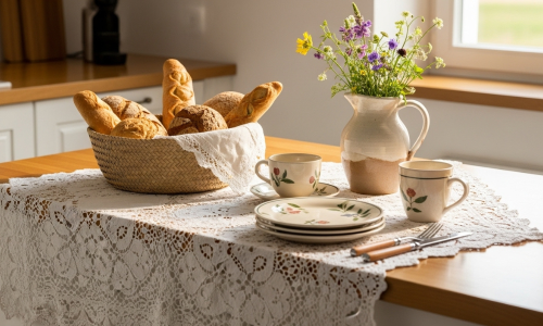 Elementos artesanais na cozinha