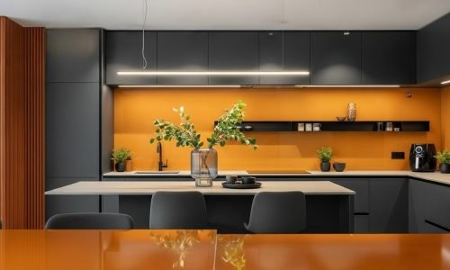 Cores e Texturas Contrastantes na Cozinha