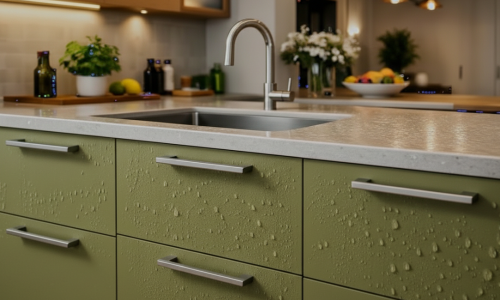Melhor material para móveis de cozinha resistente à água