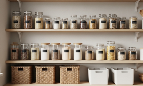 organização de mantimentos 