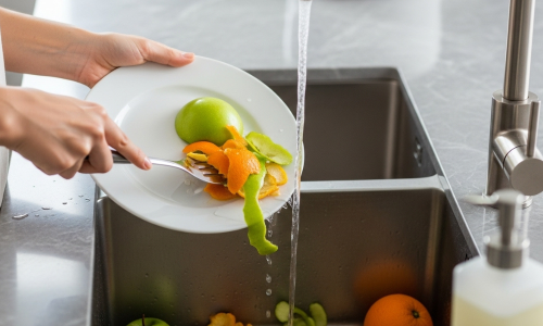 Triturador de Alimentos na cozinha